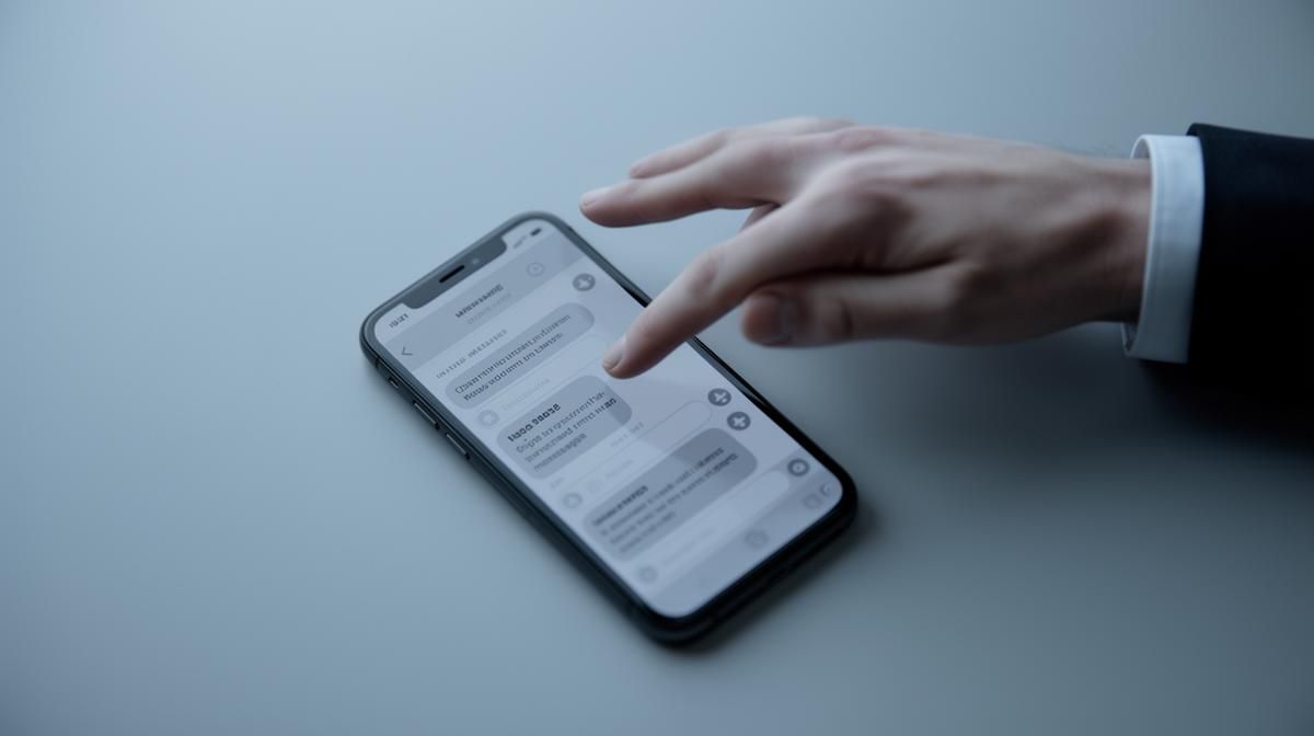 Outbound messages being ignored on a phone screen