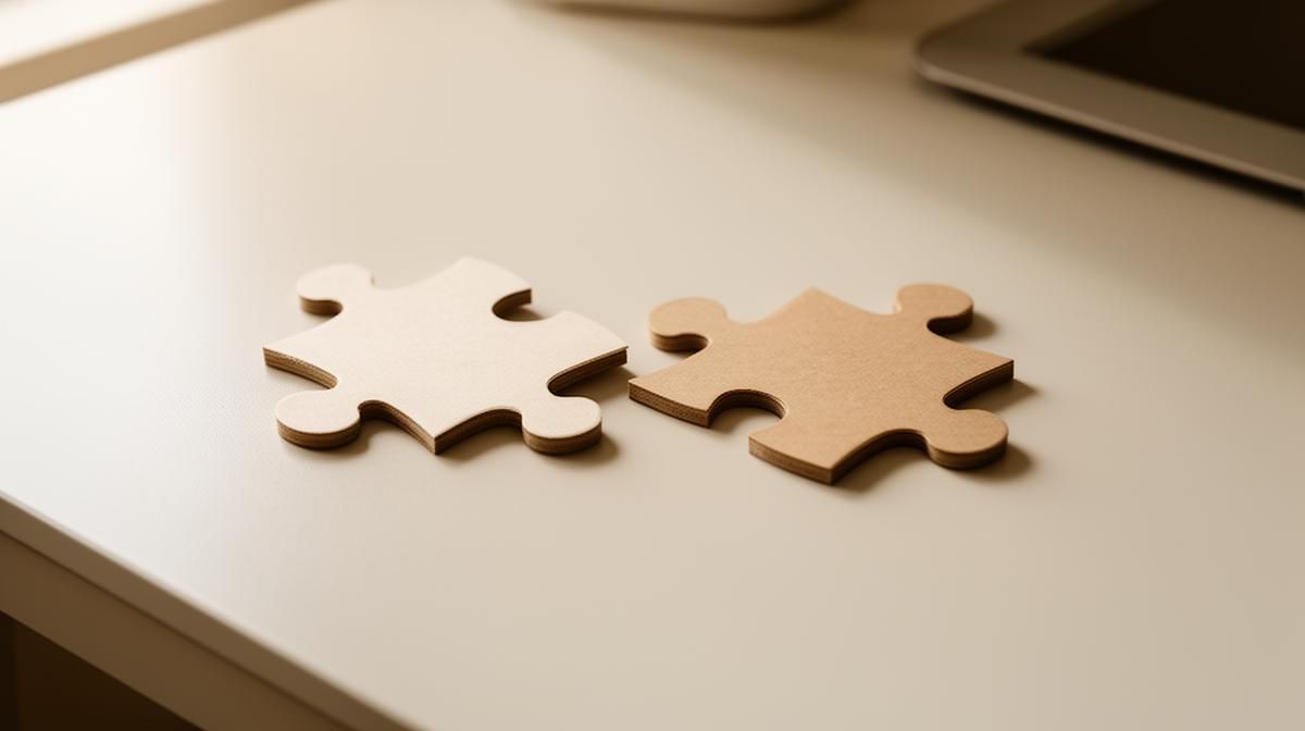 Puzzle pieces representing alignment